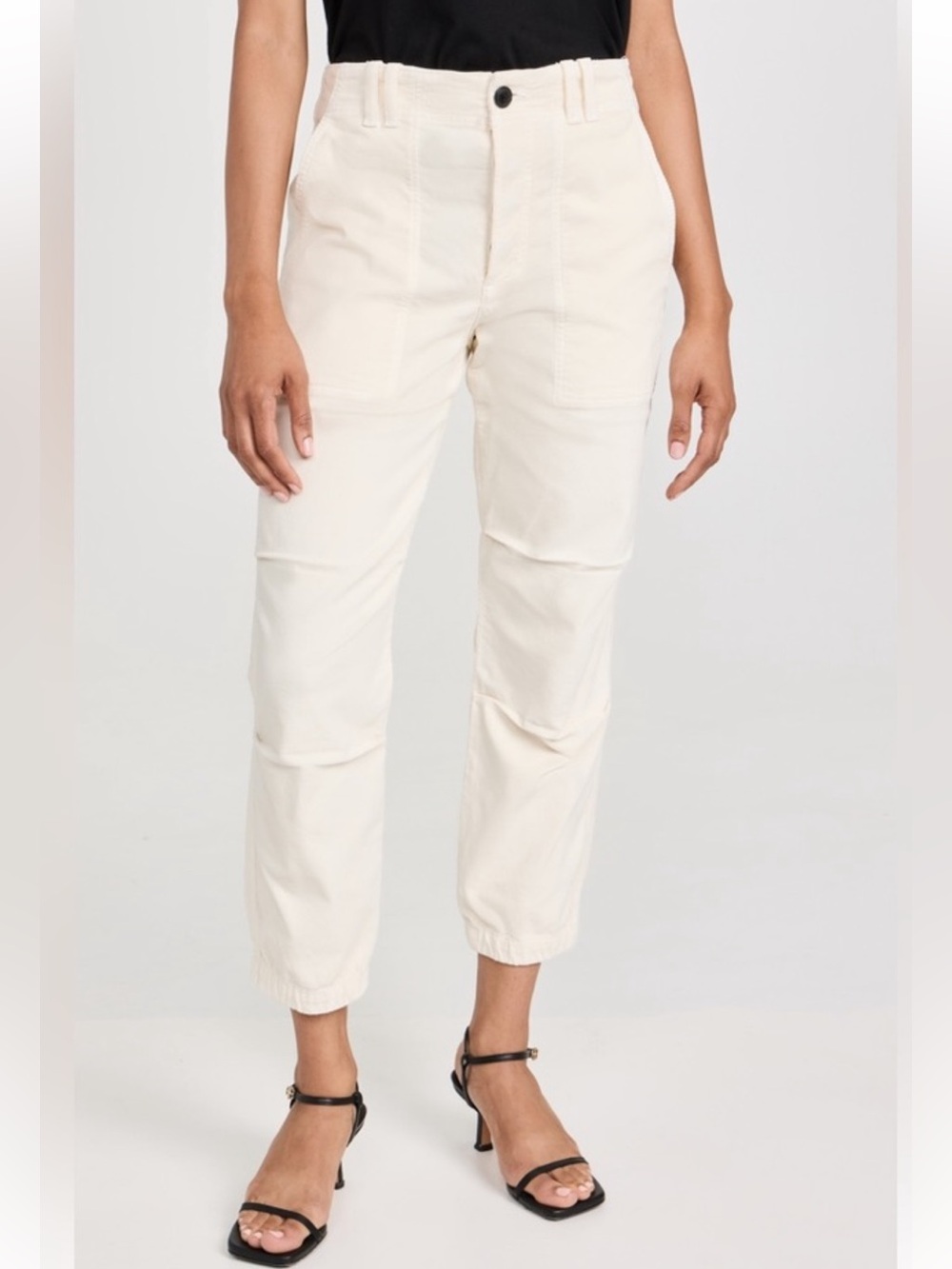 Citizens of Humanity Agni Utility Pants in White Corduroy 29
